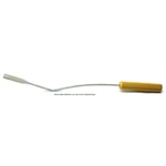 Weislander bryst dissektor 17 3/4" 3,5 cm x 5,5 cm klinge stump kant med inV''indent guldhåndtag
