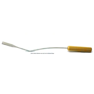 Weislander bryst dissektor 17 3/4" 3,5 cm x 5,5 cm klinge stump kant med inV''indent guldhåndtag – surgivalley (017210161)