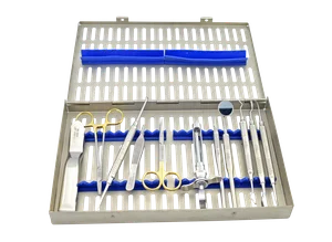 Komplettes Instrumentenset für Zahnextraktionen zur Zahnentfernung bei zahnmedizinischen Verfahren – surgivalley (090010097)