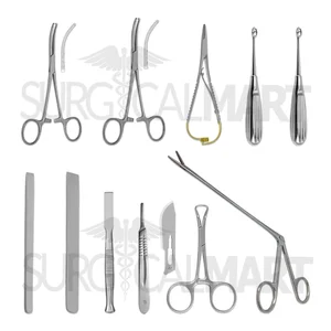 Instrumentos para Senos Paranasales Equinos, Conjunto de 11