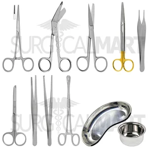 General Surgery & Wound Care Dressing Instrument Kit (11 Pieces) Set (090210992)