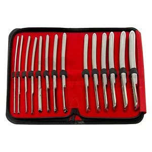 Hegar Single-Ended Gynecological Uterine Dilator Sounds Set of 14 (4mm to 17mm) Set (090211038)