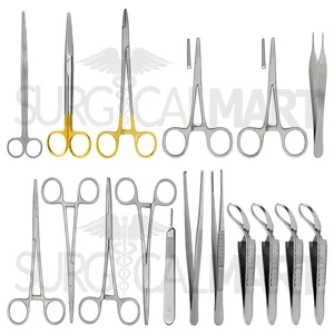 Veterinary Small Animal General Surgery & Spay Instrument Kit (17 Pieces) Set