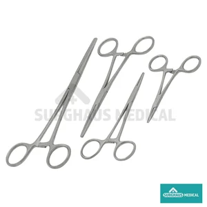 Straight Hemostat Forceps Graduated Set of 4 (3.5, 5, 6.25, 8) Set (090211078)