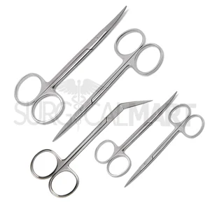 Iris Scissors Multi-Angle Delicate Set of 5 (3.5 & 4.5) Straight, Curved, Angled Set (090211082)