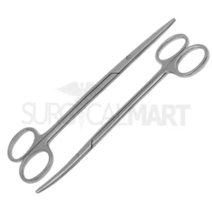 Metzenbaum Surgical & Veterinary Scissors Set of 2 (7) Straight & Curved Set
