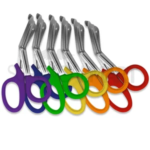 Trauma Shears 7.25" Heavy Duty EMT Bandage Scissors Pack of 6 Set (090211095)