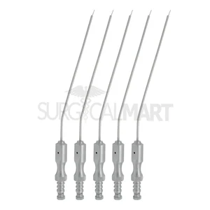 Frazier Angled Neurosurgical & ENT Suction Cannula Set of 5 (6 Fr to 10 Fr) Set (090211098)