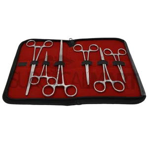Ultimate Hemostat Forceps Kit of 6 (3.5," 5," 5.5) with Zippered Case Set (090211103)