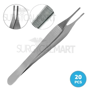 Adson-Brown Tissue Forceps 4.75 (12cm) 9x9 Teeth Clinic Pack of 20 Set (090211115)