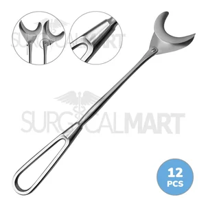 Oral Swivel Blade Cheek Retractors 7.75 (35mm Wide Blade) Pack of 12 Set