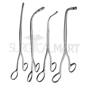 Randall Urological Kidney Stone Calculus Grasping Forceps Set of 4 (Quarter to Full Curved) Set (090211131)