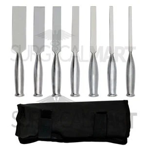 Osteotomos Smith-Petersen Ortopédicos para Hueso 8" Rectos, Set of 7 (Hojas de 6.4mm a 32mm)