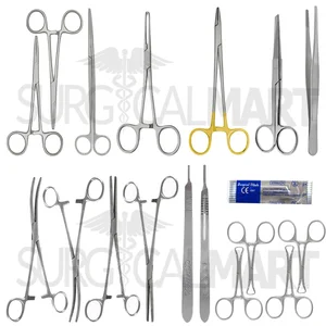 Veterinary Large Animal & Equine Deep Surgery Master Instrument Kit () Set (15-Piece Set, 9 Types) (090211174)