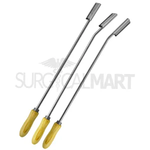 Equine Dental Float Rasps Angle Up," Down & Straight Adjustable Wooden Handle Surgical Instrumen Set