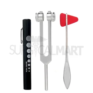 Reflex Taylor Percussion Hammer Penlight Tuning Fork Diagnostic Set of 3