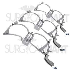 Abrebocas Whitehead con Depresor Lingual 11cm, 13cm y 15cm Set de 3
