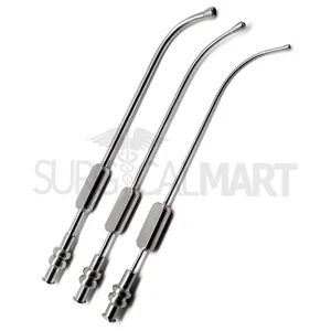Von Eicken Antrum Cannula 6 Long Curved 2.5mm, 3mm, 4mm Tip Set of 3 (090211205)