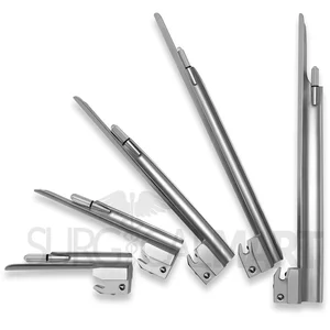 Miller Laryngoscope Blades "#0, "#1, "#2, "#3, "#4 - Conventional Set of 5