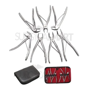 Pedo Extracting Forceps with Carrying Case Set of 7