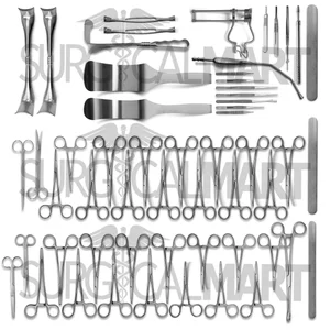 Laparotomía Básica de 104 Instrumentos Grado Económico Set de 104