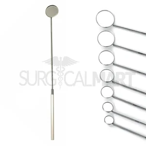 of 7 Laryngeal Mirrors with Handle "#0 1 2 3 4 5 6 Set of 7 (090211283)