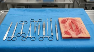 Advanced General Surgery Dissection Biology Lab With Reusable Silicone Pad Anatomy Surgical Ins Set