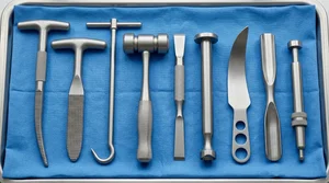 Austine Moore Inst." Thompshon Hip Prosthesis Orthopedic Instruments Set of (090211352)