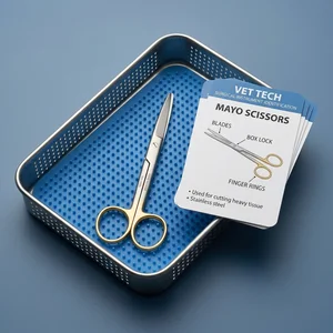 Tarjetas Flash Vet Tech Set de Instrumentos Quirúrgicos de 1 Pieza