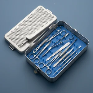 Basic Eye Kit with Stainless Steel Box (10-Piece Set, 7 Types)