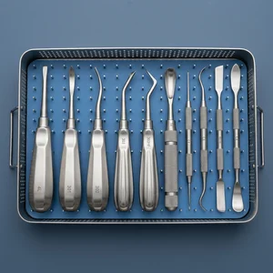 10 Pcs Dental Elevators Set - Periosteal Apical Molt Oral Implant (090211937)