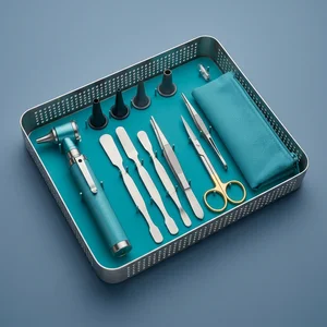 Mini Fiber Optic Otoscope Set - Sea Breeze (13-Piece Set, 5 Types)