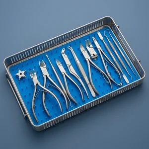 Set de 13 Piezas de Instrumentos Ortodónticos con Calibre Boone de Acero Inoxidable