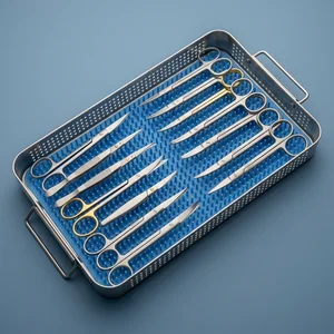 Set de Tijeras de Microcirugía Rectas, Curvas y Anguladas (Conjunto de 15 Piezas, 13 Tipos)
