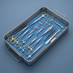 Veterinary General Surgery Kit for Small Animals (17-Piece Set, 11 Types)