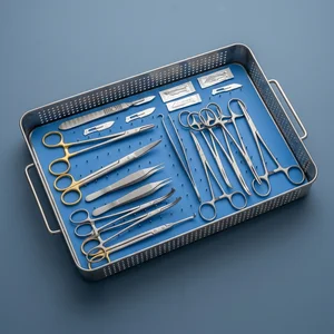 Veterinary General Surgery Economy Kit with Scalpel Blades (19-Piece Set, 10 Types)
