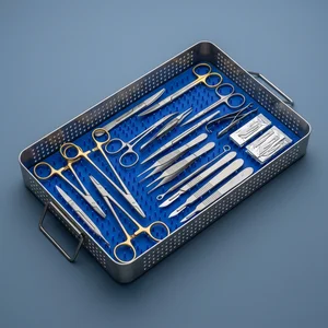 Small Animal Surgery Kit with Free Scalpel Blades (22-Piece Set, 15 Types)