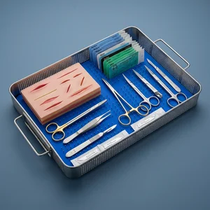 Complete Suture Practice Kit for Suture Training (25-Piece Set, 17 Types) (090212051)