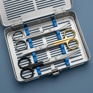 Juego de 3 Tijeras Gingivales Goldman-Fox Curvas 5in Instrumentos Quirúrgicos Dentales