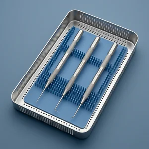 3 Pcs Heidbrink Root Tip Pick Elevator Set H1, H2 & H3 Pointed Tips