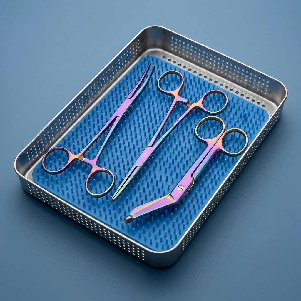 Juego de Pinzas Hemostáticas y Tijeras para Vendajes de 5.5 Pulgadas - Color Arcoíris, 3 Piezas