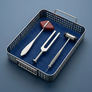 3 Pcs Precision Reflex Diagnostic Kit Taylor Hammer, Tuning Fork & Buck Hammer