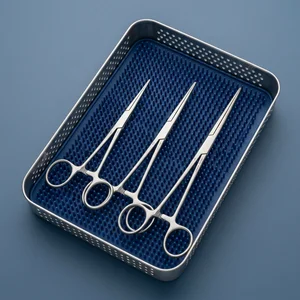 3 Pcs Splinter Forceps Set 3.5in, 4.5in, 5in Straight Serrated Tips (090212103)