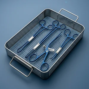 4 Pcs Blue Coated Gynecology Electrosurgical Instruments Set