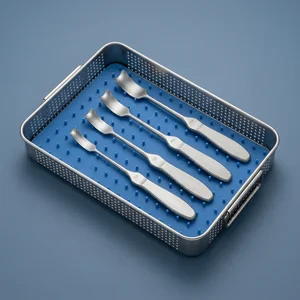 4 Pcs Desmarres Lid Retractor Set 5.5in Size 11mm, 13mm, 15mm, 17mm