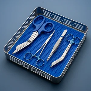 4 Pcs First Aid Paramedic Tools Set Nurse Kit - Blue (090212141)