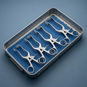 4 Pcs Weitlaner Retractor Set 5.5in, 6.5in, 8in 9.5in Blunt 3×4 Prong (090212174)