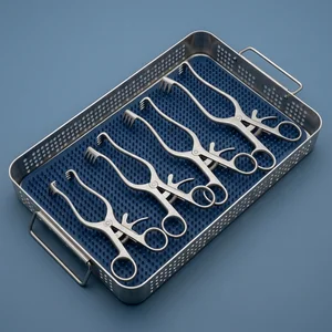 4 Pcs Weitlaner Retractor Set 5.5in, 6.5in, 8in 9.5in Sharp 3×4 Prong (090212175)