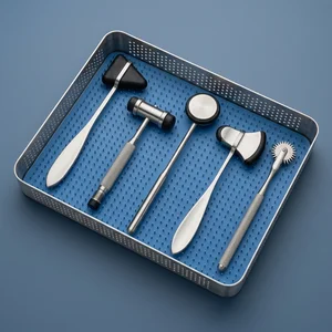 5 Pcs Neuro Percussion Berliner Reflex Taylor Buck Hammer Diagnostic Kit (090212207)