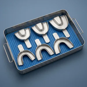 Pedo Impression Trays Set S, M, L Upper & Lower - Solid (6-Piece Set, 3 Types) (090212249)